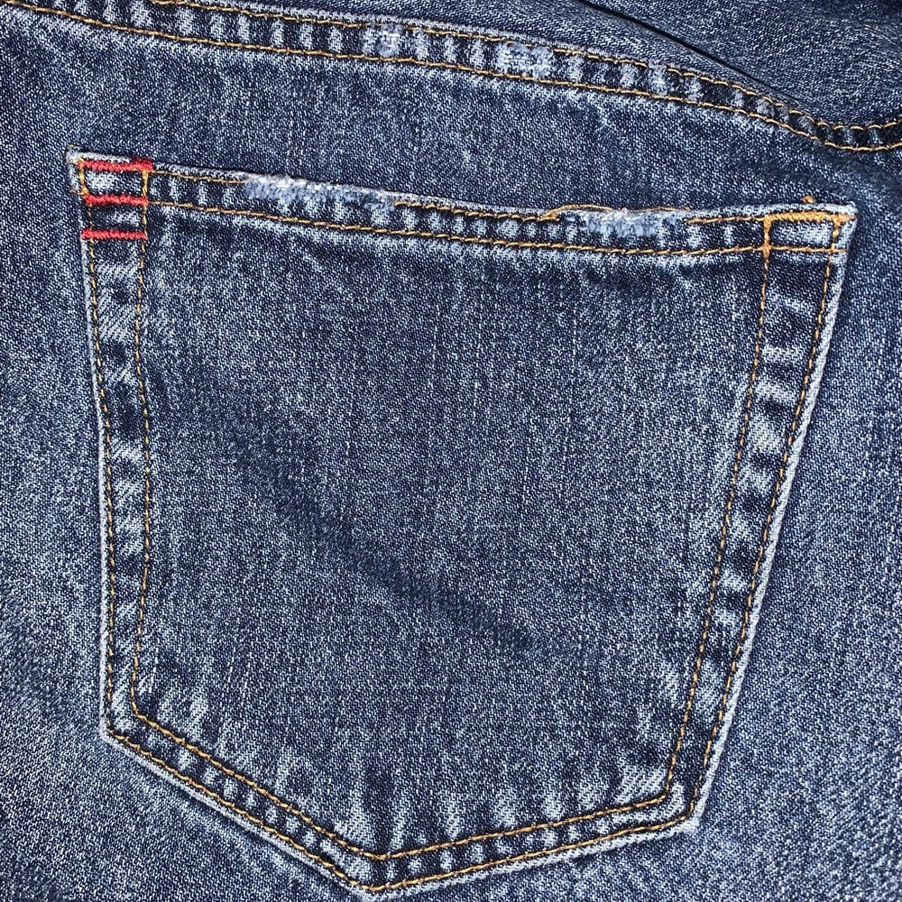 BDG tomgirl jean shorts size 30 button fly raw hem medium wash urban outfitters - Picture 10 of 15